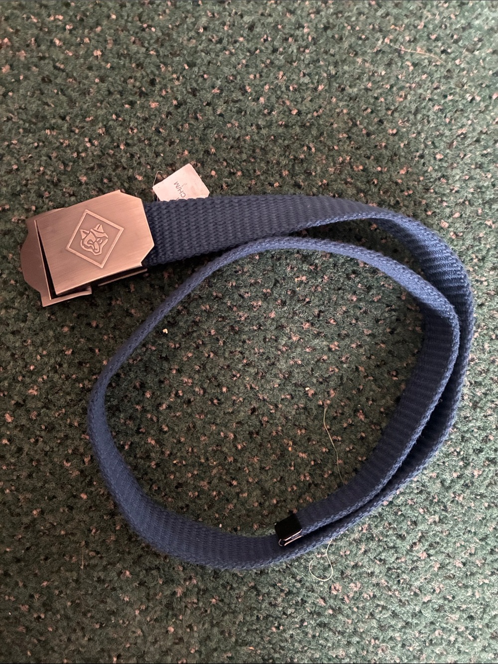 Cub Scouts Wolf Scout Navy Webbing Belt with Metal Buckle Small/Medium